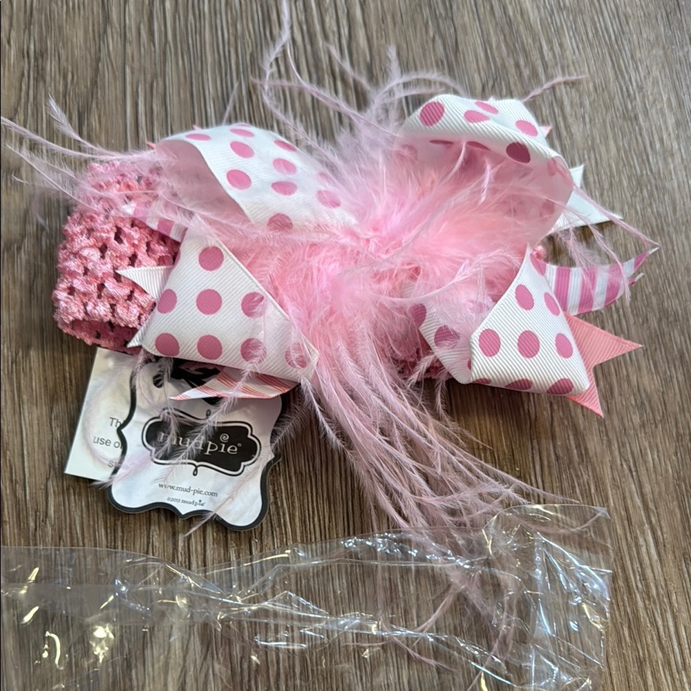 Pink Polka Dot Hair Accessory